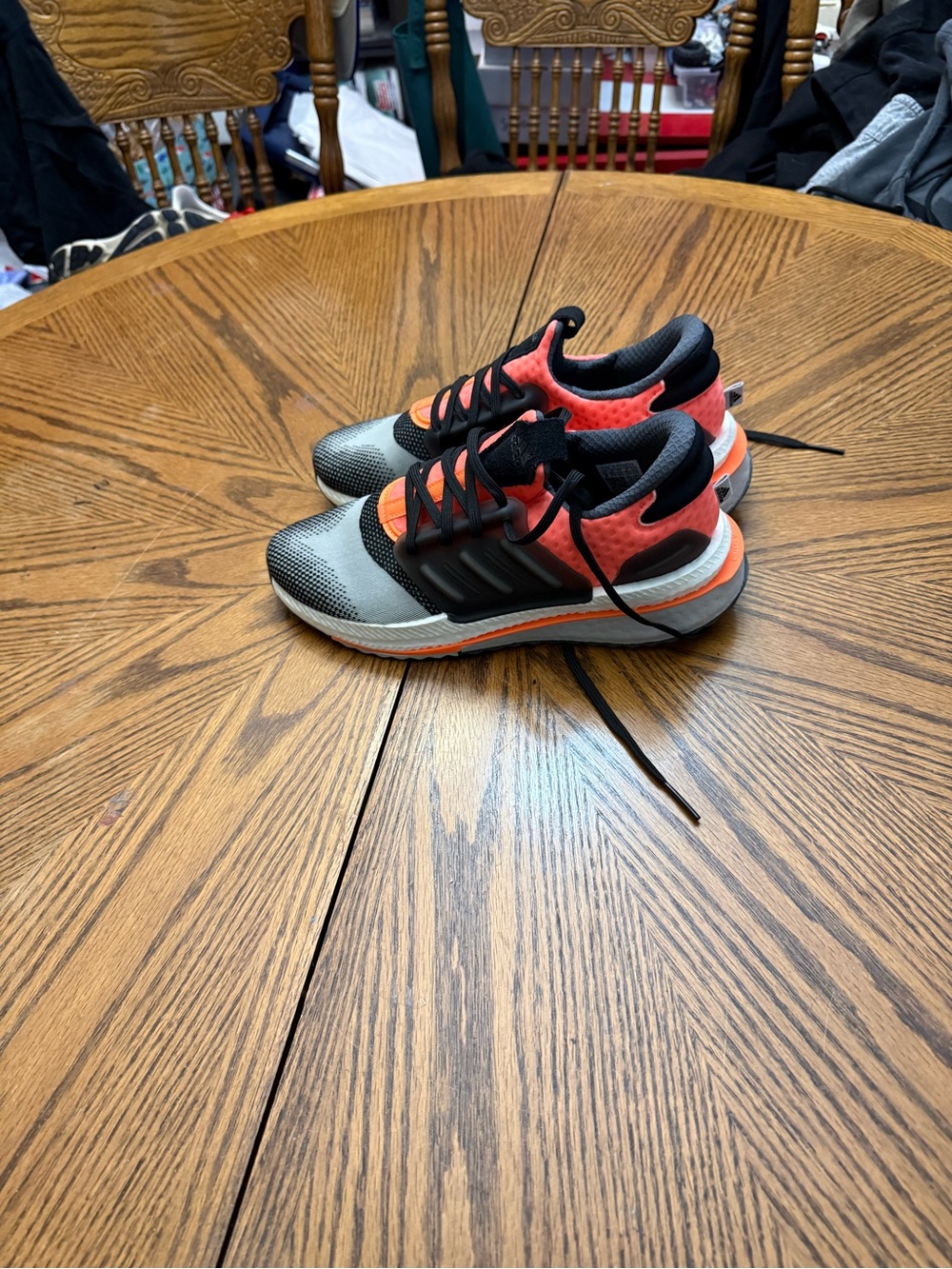 adidas Ultra Boost  Men's Athletic Shoes - Black, Gray & Coral